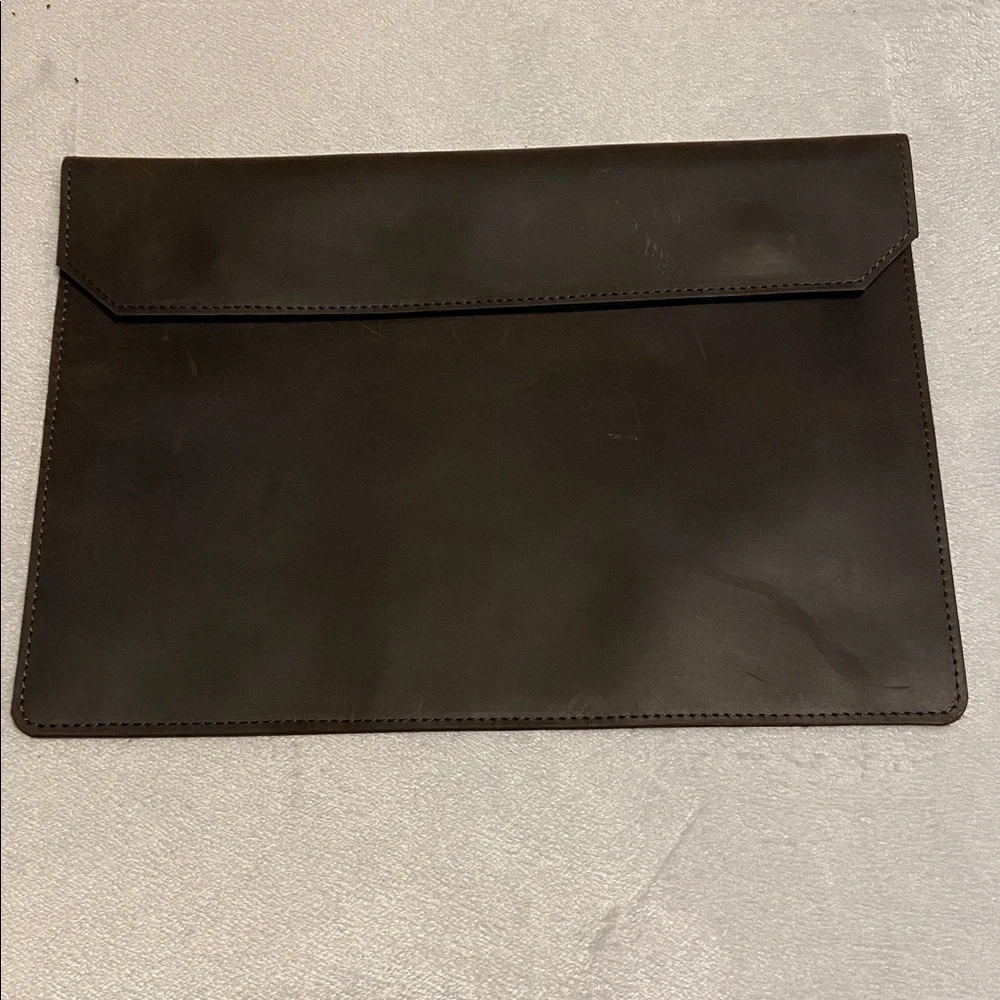 Genuine Full Grain Leather Tablet Envelope/Case/Sleeve/Folio/Carrier